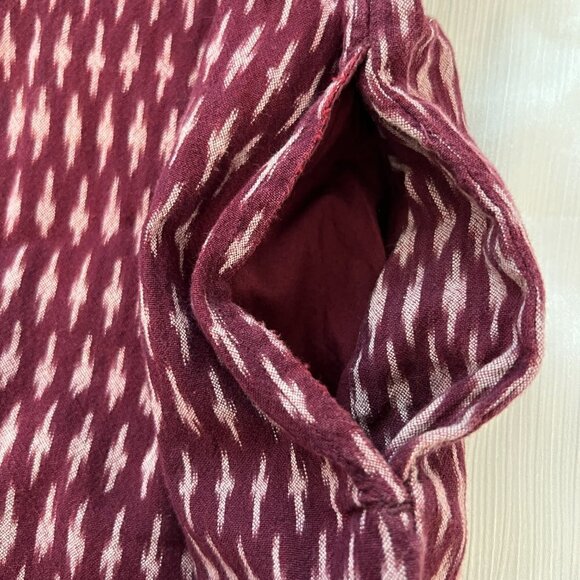 Madewell Spaghetti Tie Strap Ikat Print Shift Dress XS - Picture 6 of 7